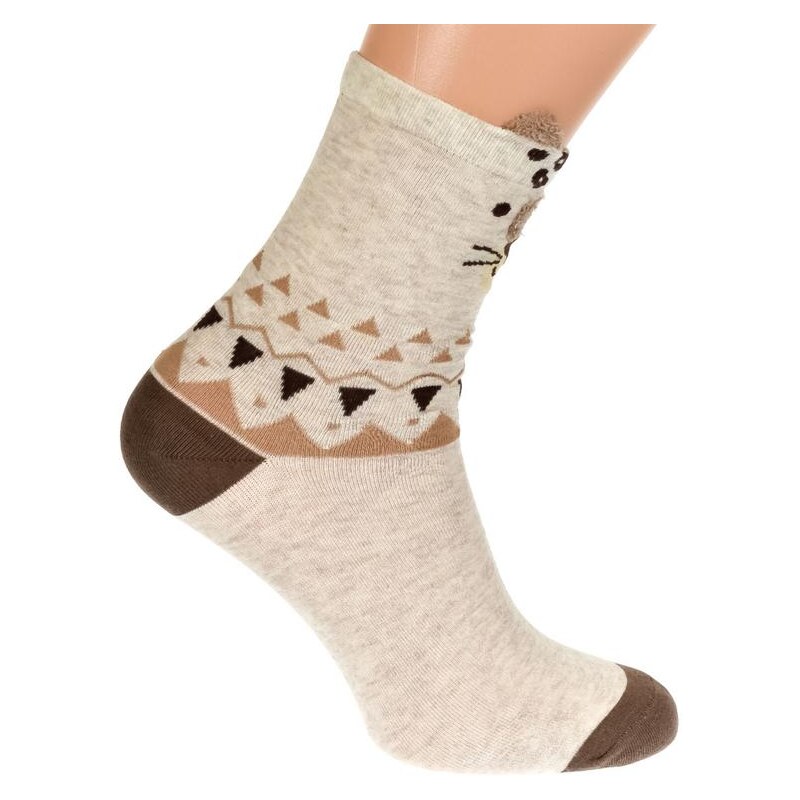 AURA.VIA Svetlo-hnedé ponožky ALIT 20923721