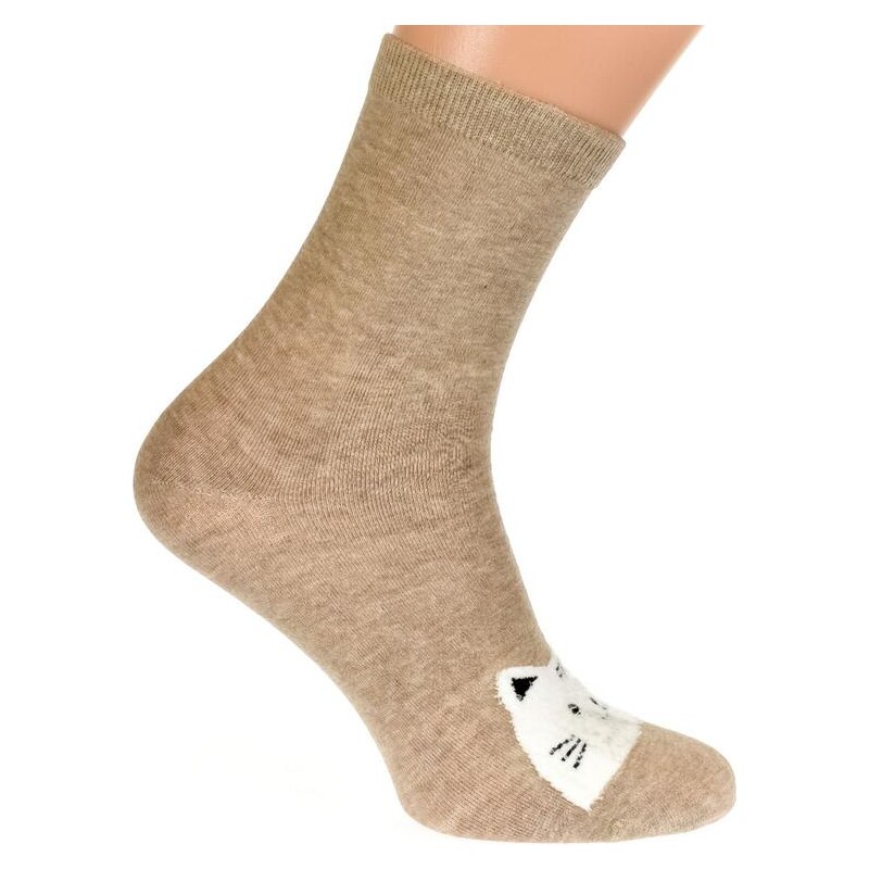 AURA.VIA Svetlo-hnedé ponožky LING 20923729