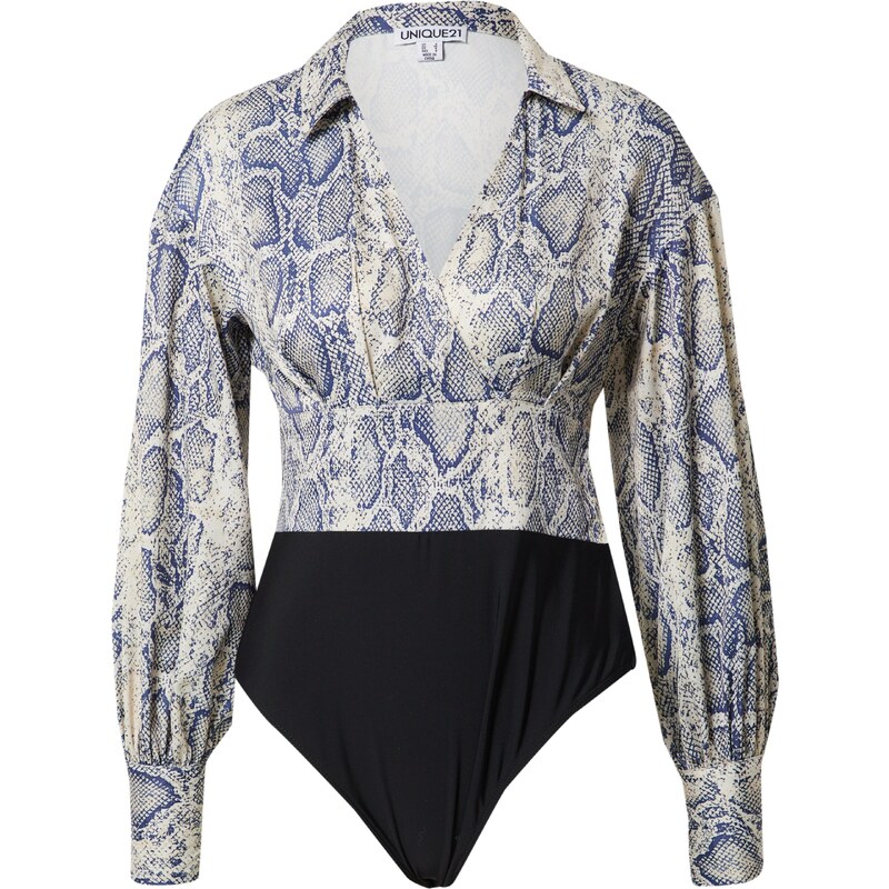 Unique21 Blúzkové body béžová / modrá / čierna 66846379