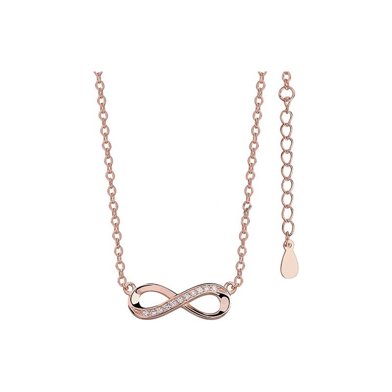Olivie Strieborný náhrdelník NEKONEČNO ROSE 4660 21224220
