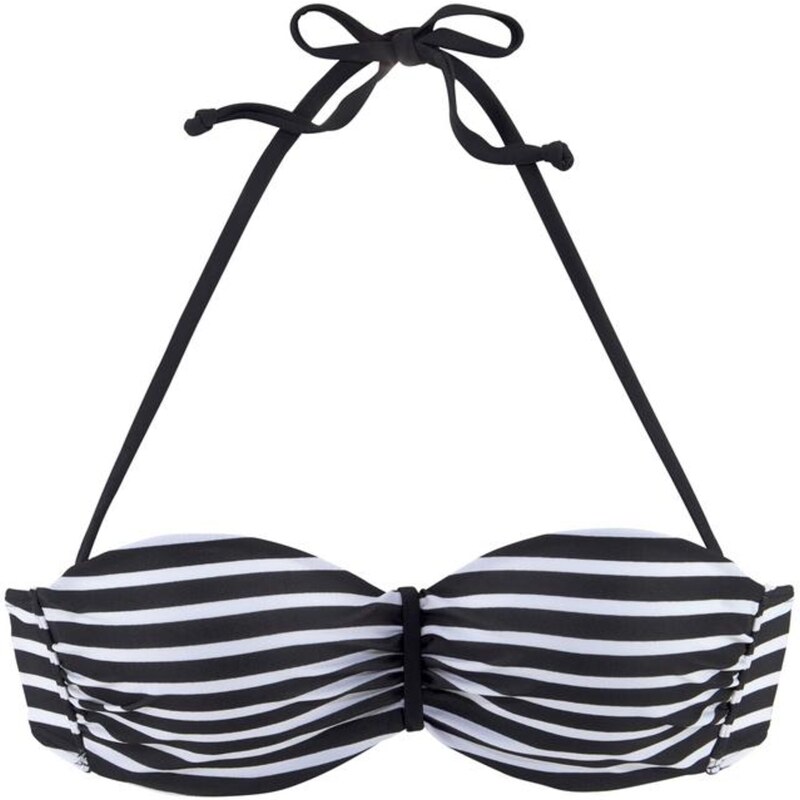 VENICE BEACH Bikinový top čierna / biela 54224530