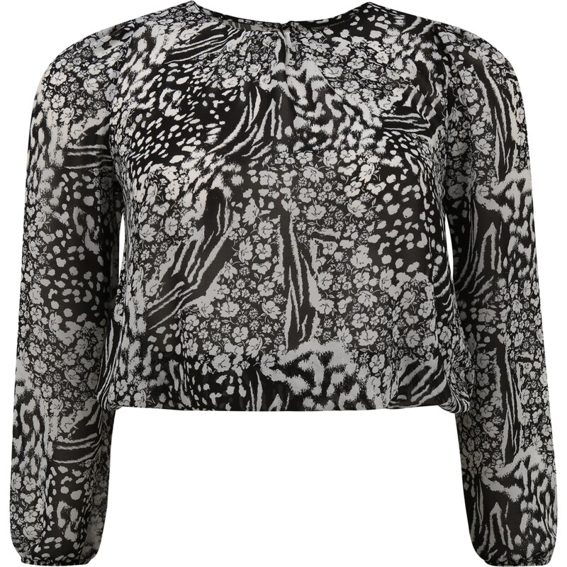 Dorothy Perkins Blúzka čierna / biela 63140741