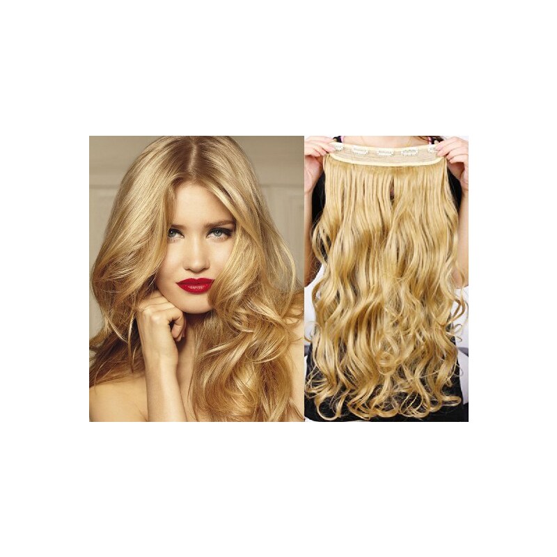 Clipinhair Clip in REMY vlasový pás 53cm vlnitý - prírodné blond 21057080