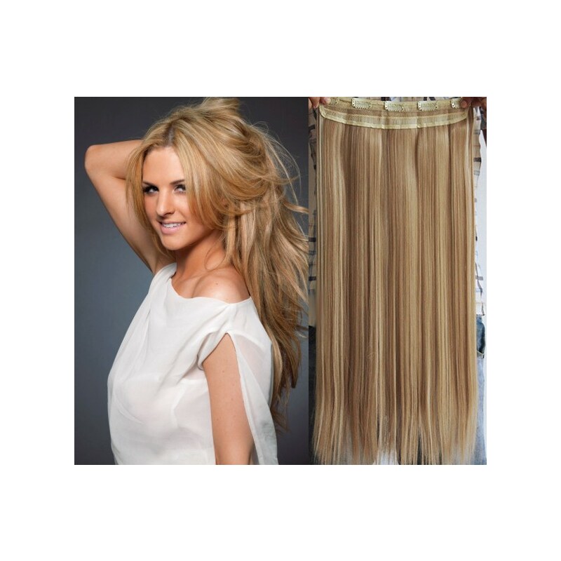 Clipinhair Clip in REMY vlasový pás 63cm rovný - prírodná / svetlejšie 21057088