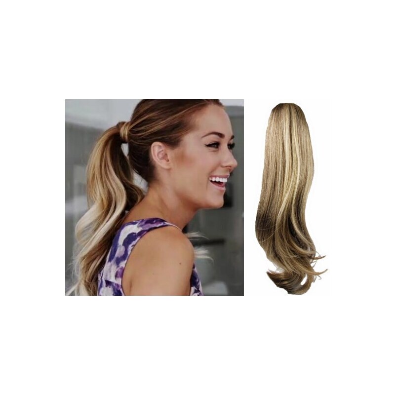 Clipinhair CLIP IN COP VLNITÝ 100% ĽUDSKÉ REMY VLASY 50CM - SVETLÝ 21057168