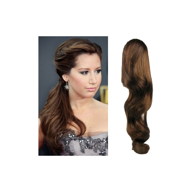 Clipinhair CLIP IN COP VLNITÝ 100% ĽUDSKÉ REMY VLASY 60CM - STREDNE 21057159