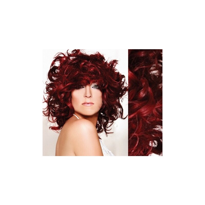 Clipinhair Clip in kučeravé vlasy 100% ľudské REMY 53cm - medená 21057233