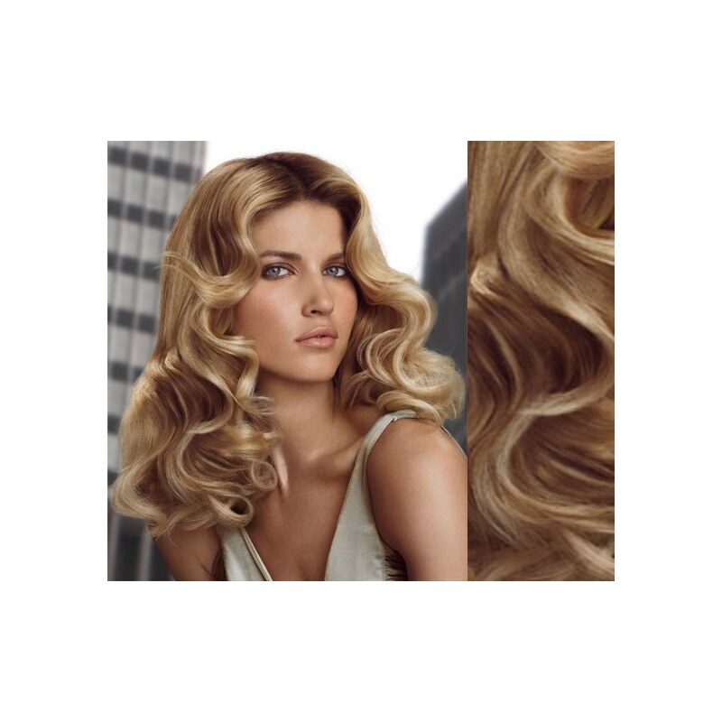 Clipinhair Clip in kučeravé vlasy 100% ľudské REMY 53 cm - prírodná 21057331