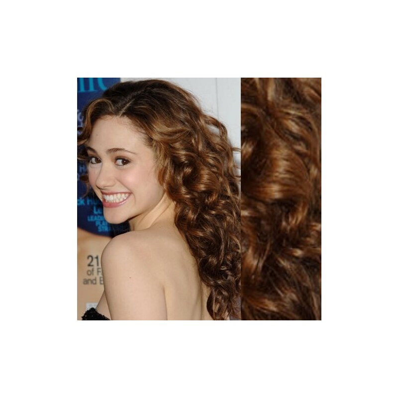 Clipinhair Clip in kučeravé vlasy 100% ľudské REMY 53cm - stredne 21057337