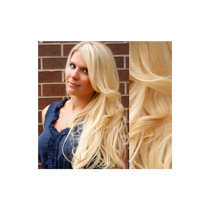 Clipinhair Clip in vlnité vlasy pravé ľudské REMY 53 cm - 21057345