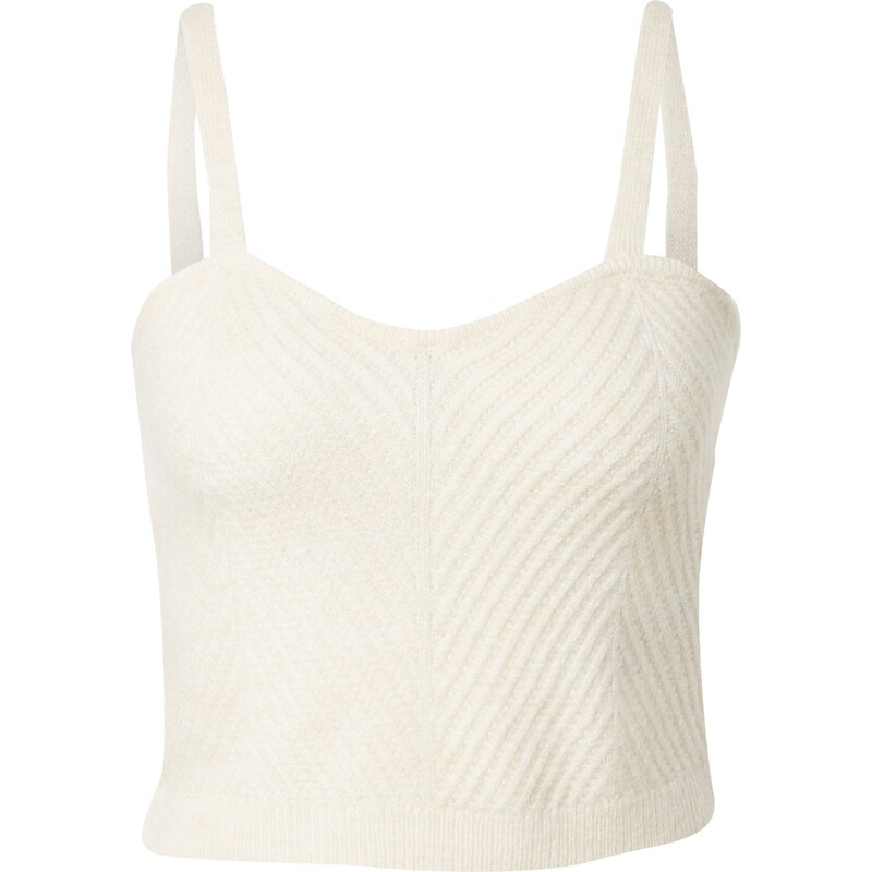 VERO MODA Vyšívaný top JOLEEN biela 58435622