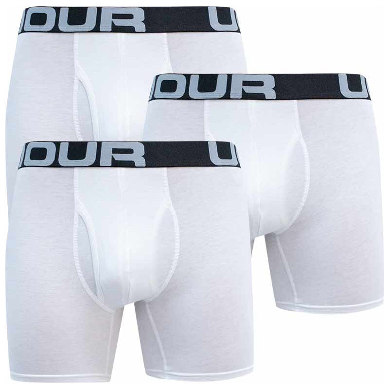 3PACK pánske boxerky Under Armour nadrozmer biele (1363617 100) 5 32180586