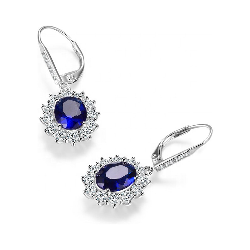 Olivie Zafírové strieborné náušnice 4734 21224294