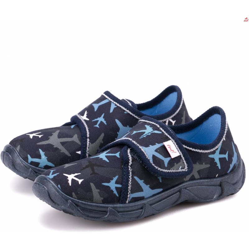 Domáca obuv EMEL 175-49 Šedá Lietadlá 46771025