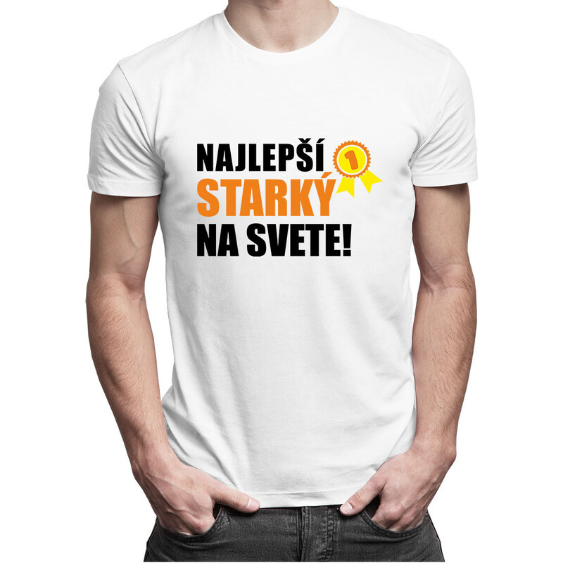 E-shop Garibald Najlepší starký na svete - pánske tričko s potlačou