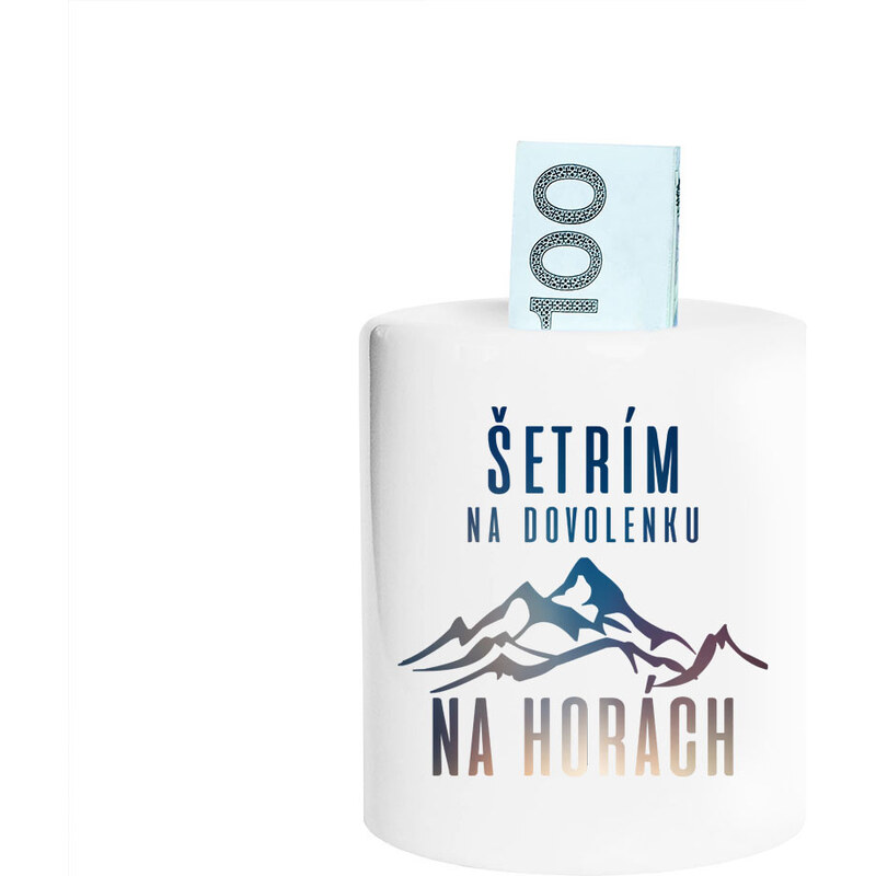 E-shop Garibald Šetrím na dovolenku na horách - Keramická pokladnička s
