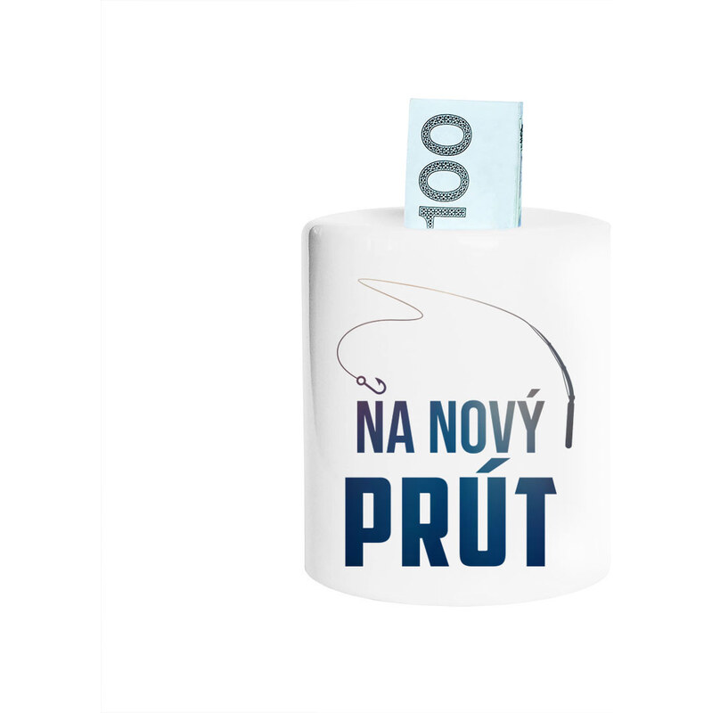 E-shop Garibald Na nový prút - Keramická pokladnička s potlačou