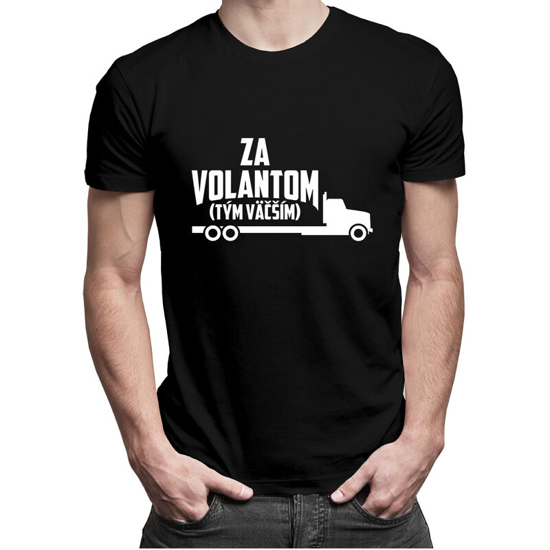 E-shop Garibald Za volantom - tým väčším - pánske tričko s potlačou