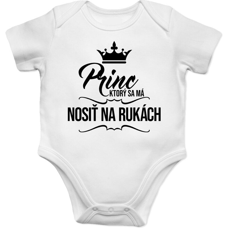 E-shop Garibald Princ, ktorý sa má nosiť na rukách - body s potlačou