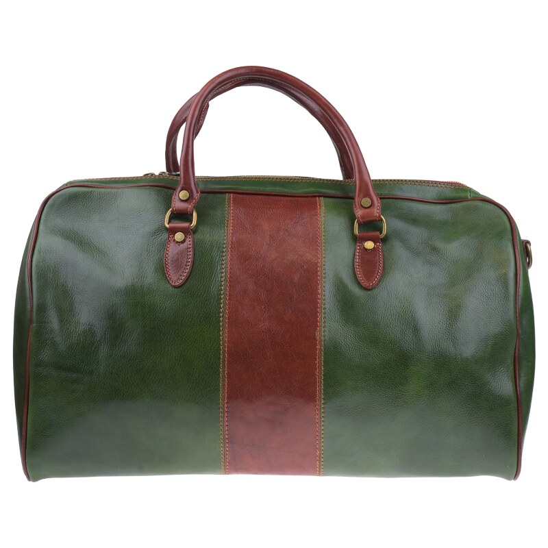 Kožená cestovná taška Galba Verde Marrone zelená NovaKabelka.sk 21174027