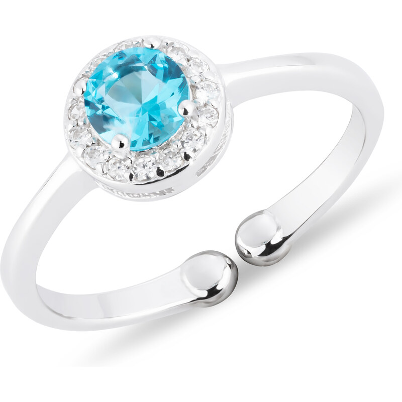 Olivie Detský prstienok MODRÝ ZIRKÓN nastaviteľný 4726 21224286