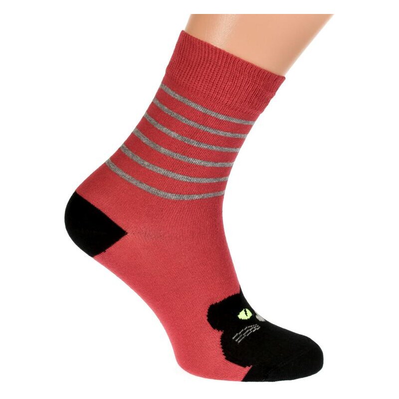 AURA.VIA Červené ponožky TINIM 21201846