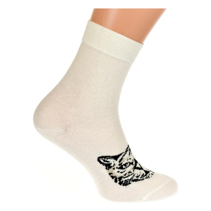 AURA.VIA Biele ponožky TINIM 21201847