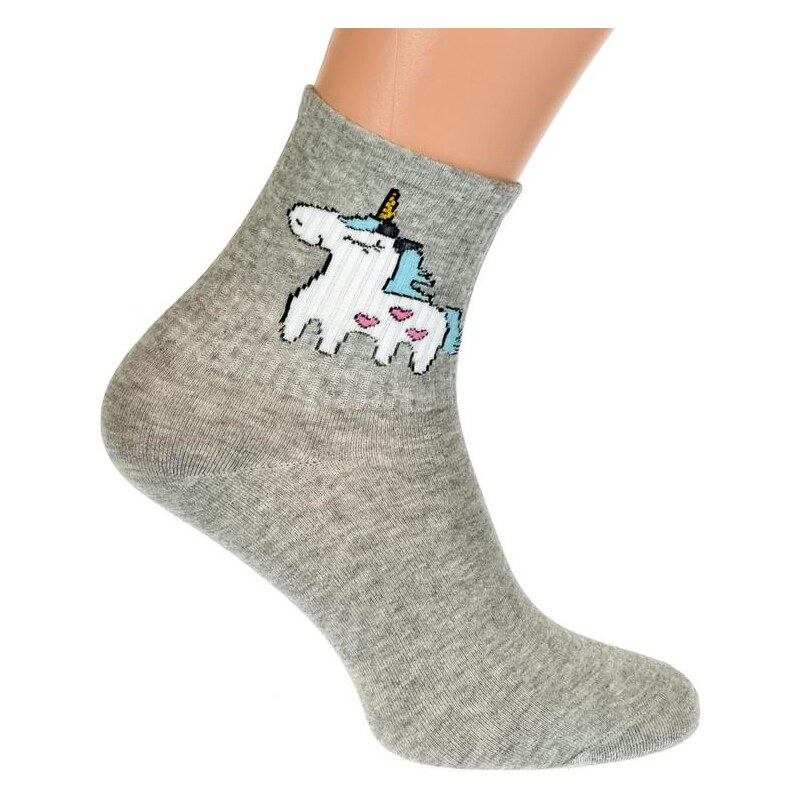 AURA.VIA Sivé ponožky PONY 21201848