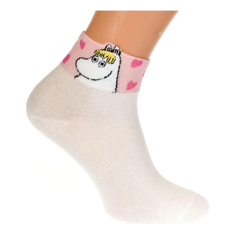 AURA.VIA Biele ponožky ROZI 21201864