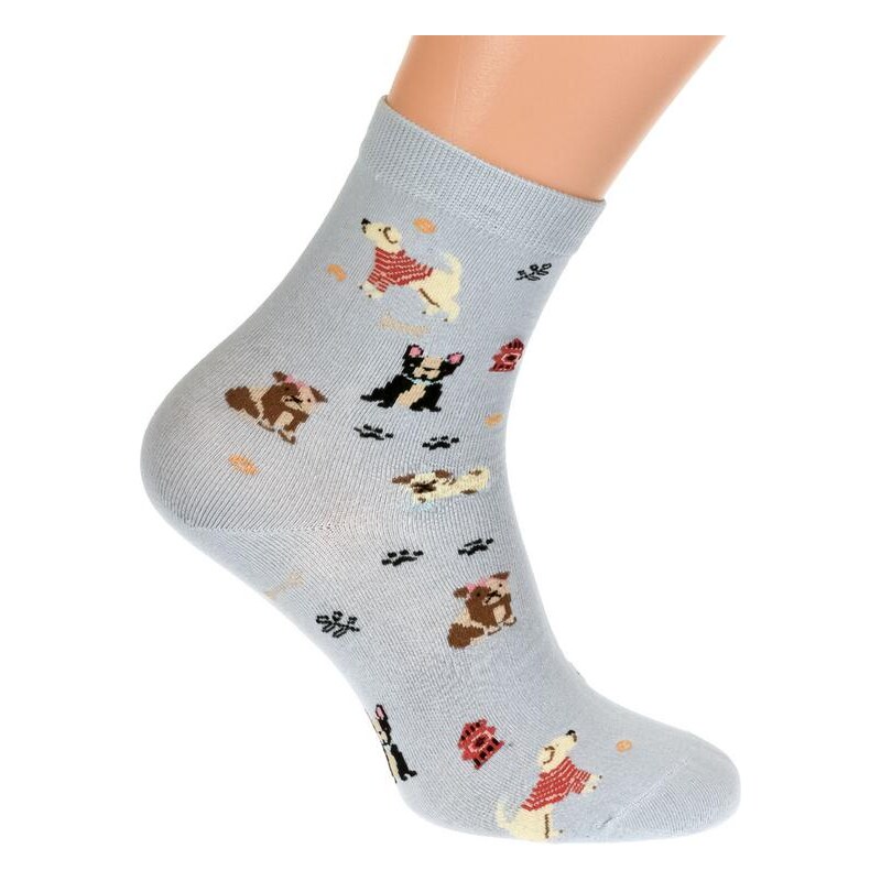 AURA.VIA Svetlo-modré ponožky MUIS 21201882