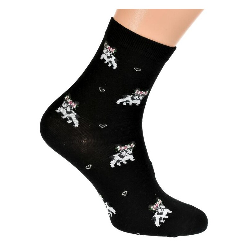 AURA.VIA Čierne ponožky MUIS 21201881