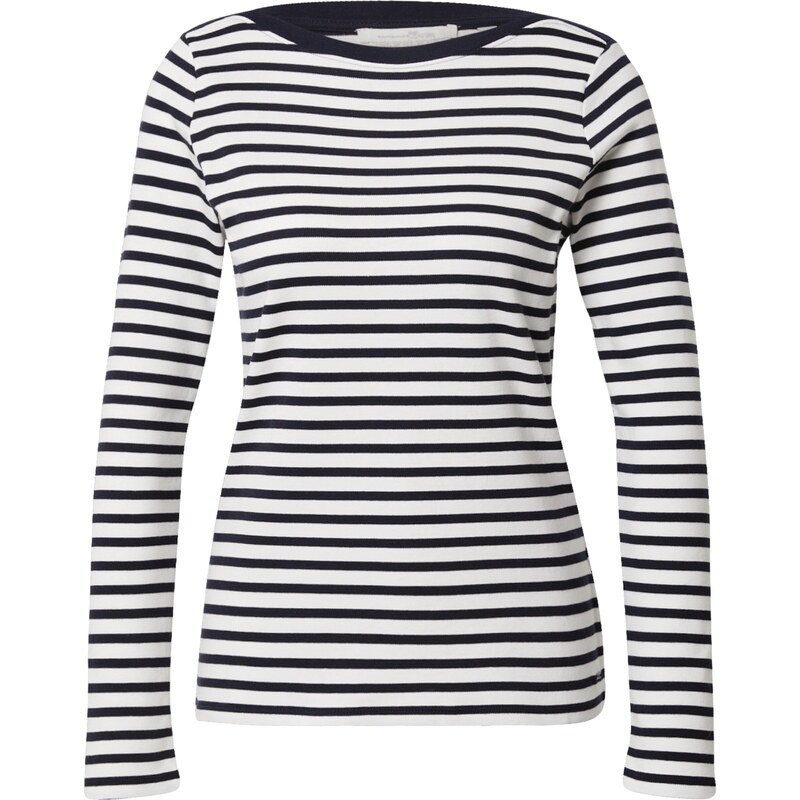 TOM TAILOR DENIM Tričko tmavomodrá / biela 67015486