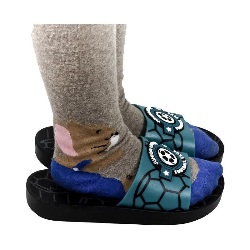 WINK Detské tmavo-zelené šľapky FOOTBALL 21222713