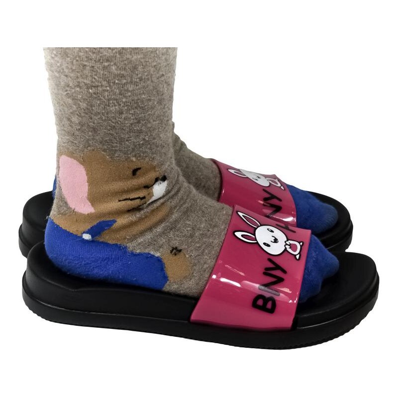 WINK Detské tmavo-ružové šľapky BNY 21222738