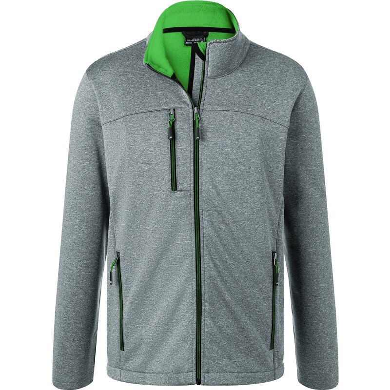 Daiber James & Nicholson Pánska 2 vrstvová softshellová bunda sivý 62676235