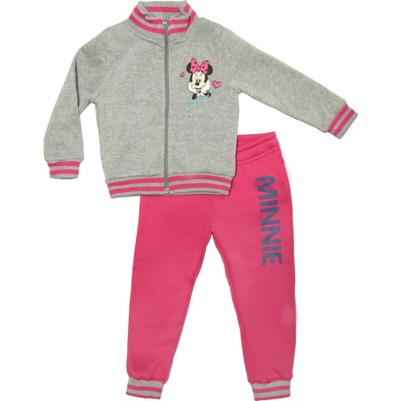 Minnie Mouse - sivo-ružová dievčenská tepláková súprava 21233257