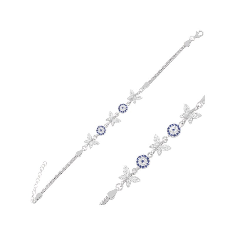 Olivie Strieborný motýlie náramok 4817 21240074