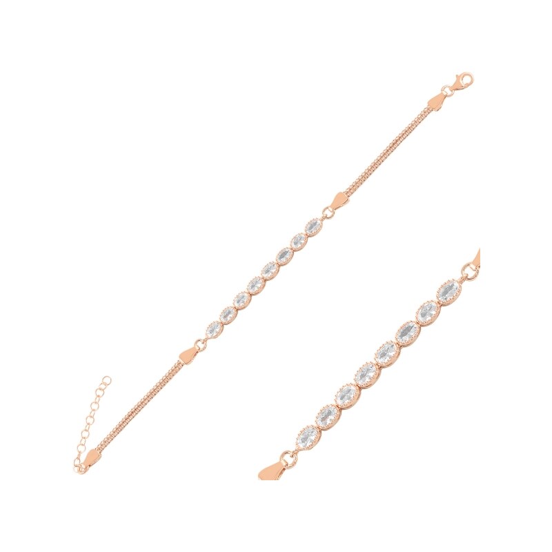 Olivie Strieborný náramok ROSE 4807 21240835