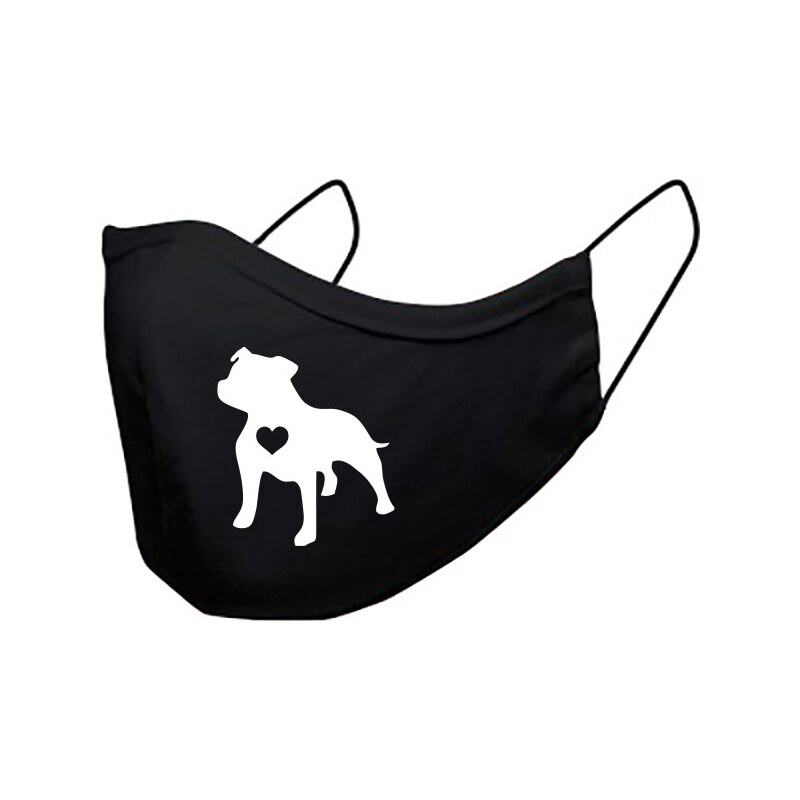 T-ričko Americký stafordšírsky teriér - srdce, ochranné rúško 3 21243731