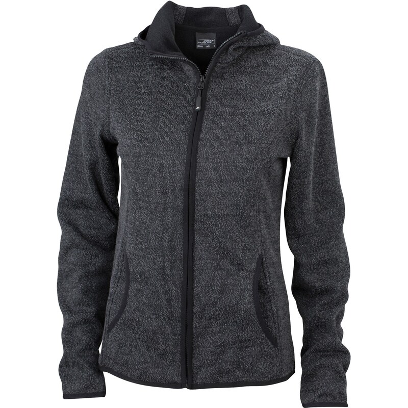 Daiber James & Nicholson Dámská pletená fleecová mikina s kapucí James 62676246