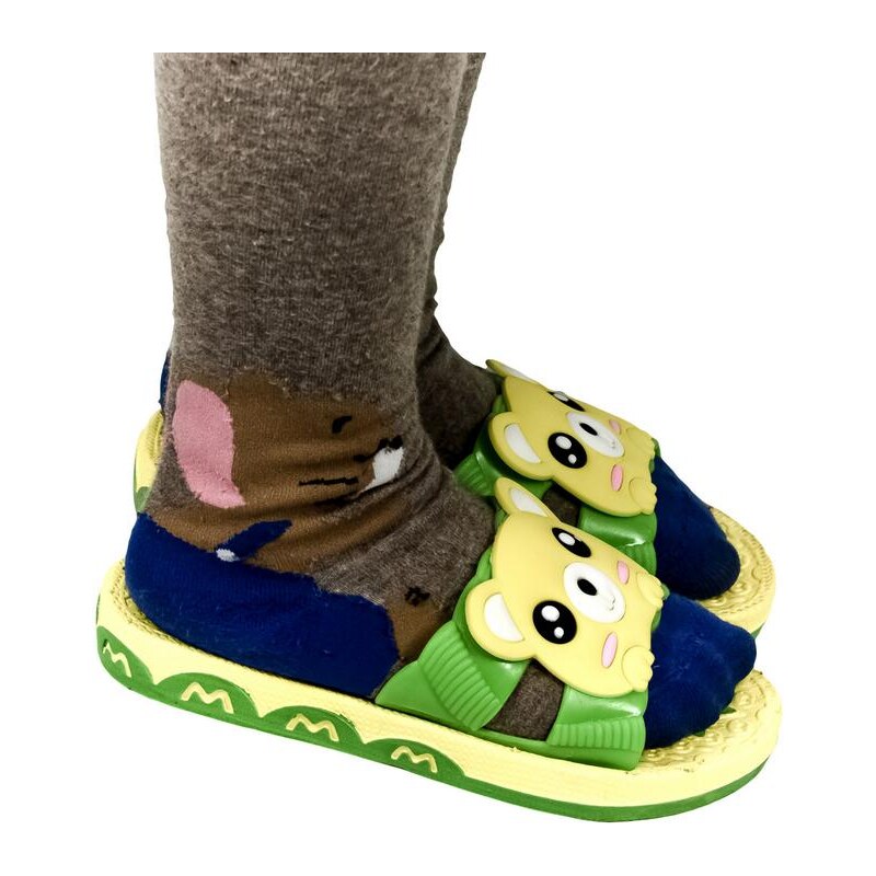 JOHN-C Detské žlto-zelené šľapky MACI 21252061