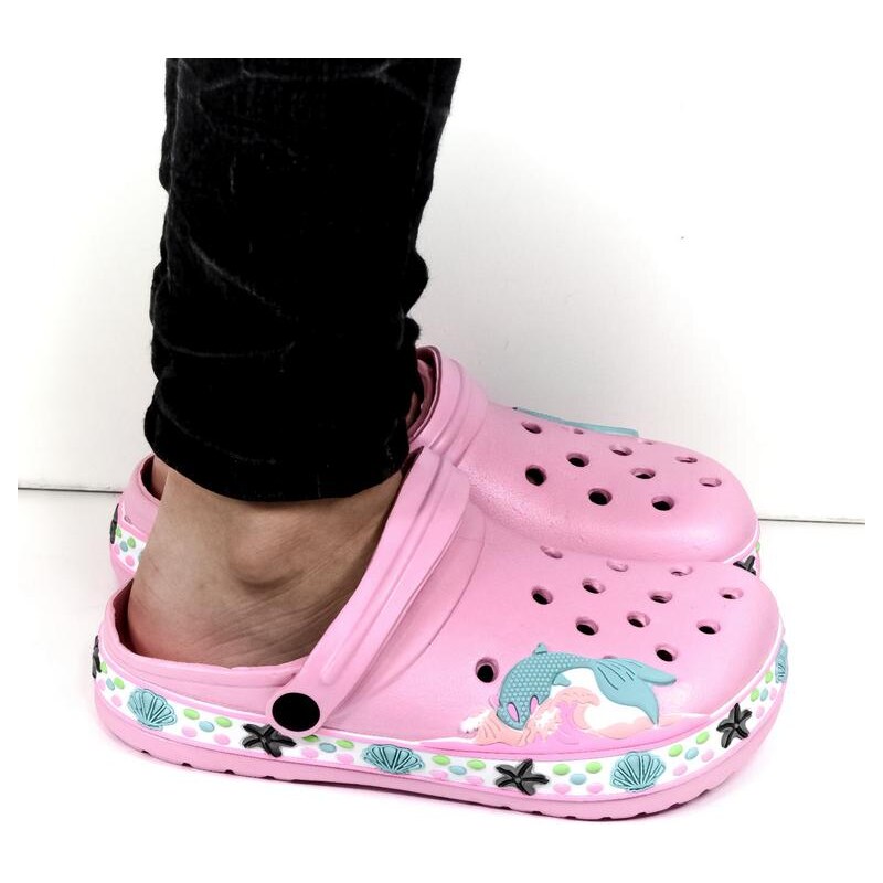 JOHN-C Detské ružové crocsy SEA 21252065