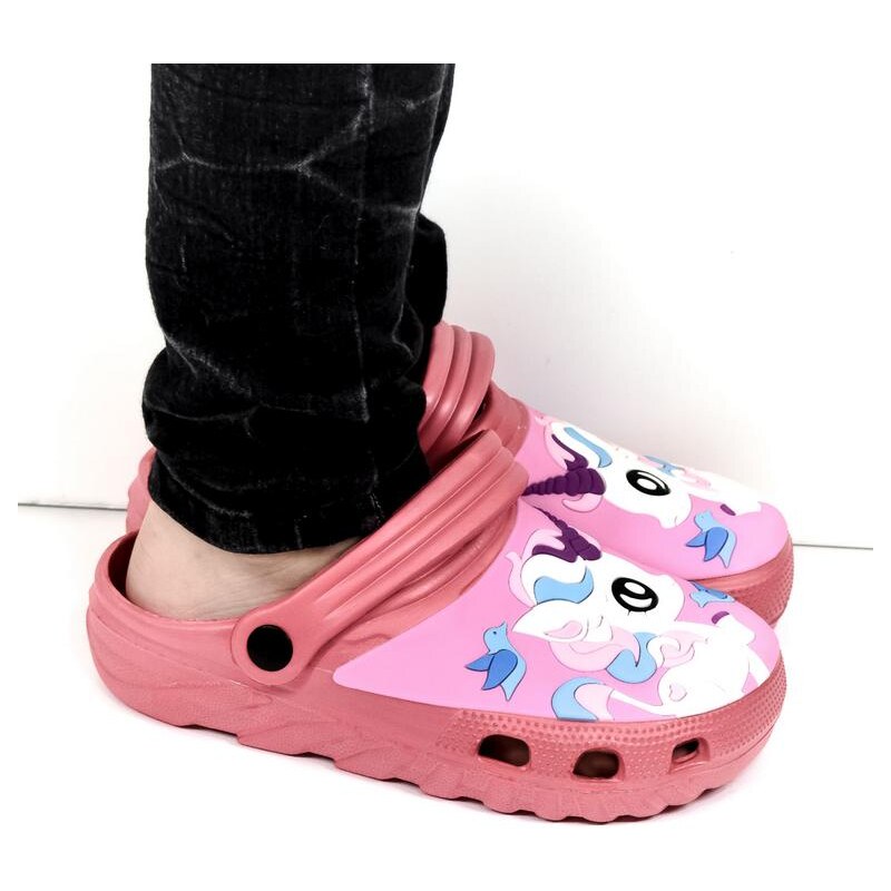 JOHN-C Detské oranžovo-ružové crocsy HOSIA 21252078