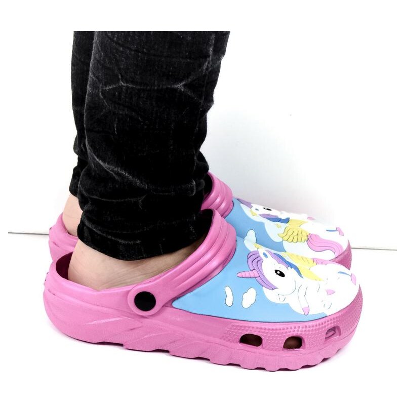 JOHN-C Detské tmavo-ružové crocsy HOSIA 21252080