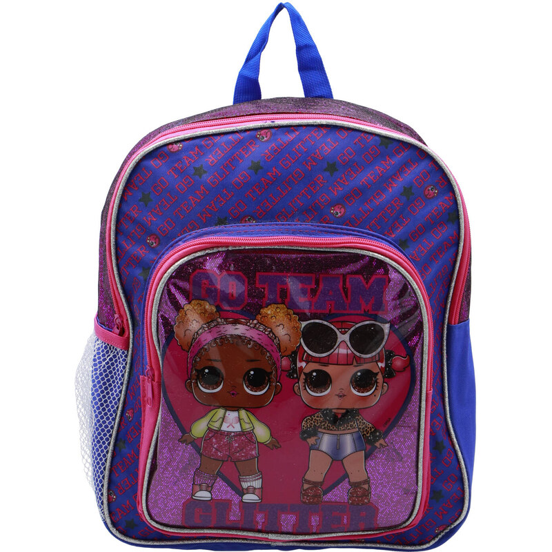 Setino Dievčenský batôžtek LOL, fialový trblietavý 66650278