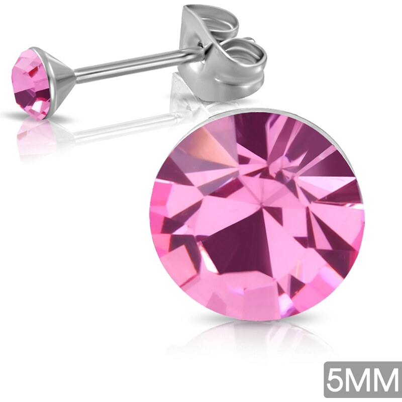 CITY STORM Náušnice s ružovým očkom 66853668