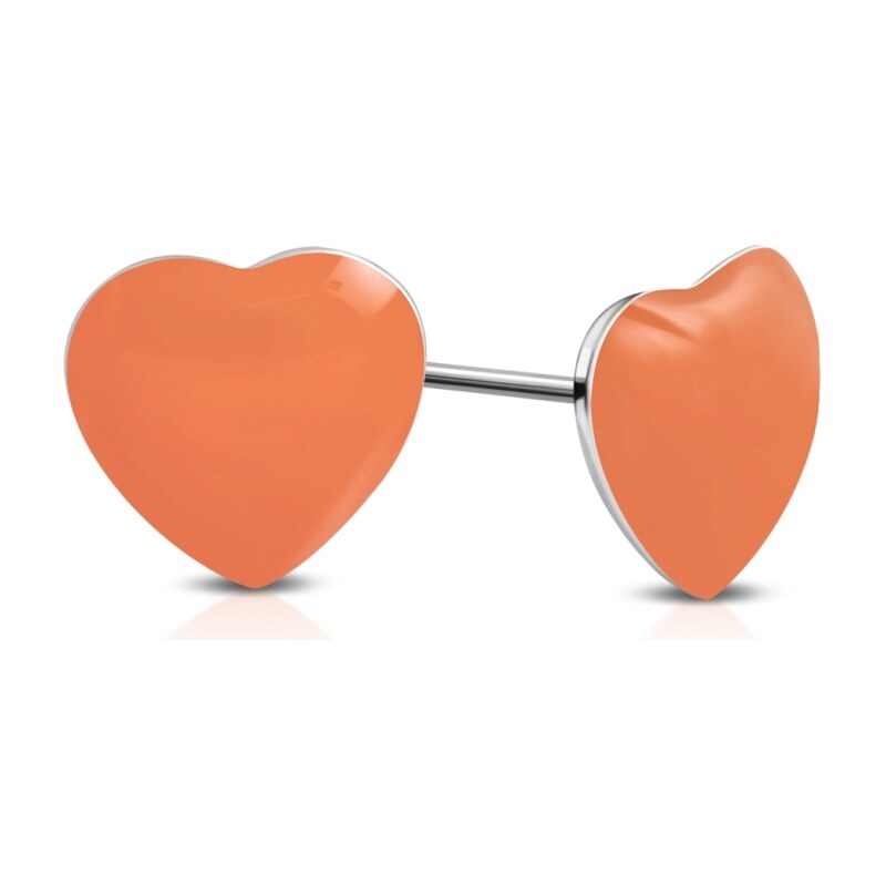 CITY STORM Náušnice srdiečka z chirurgickej ocele Summer Love - 66853678