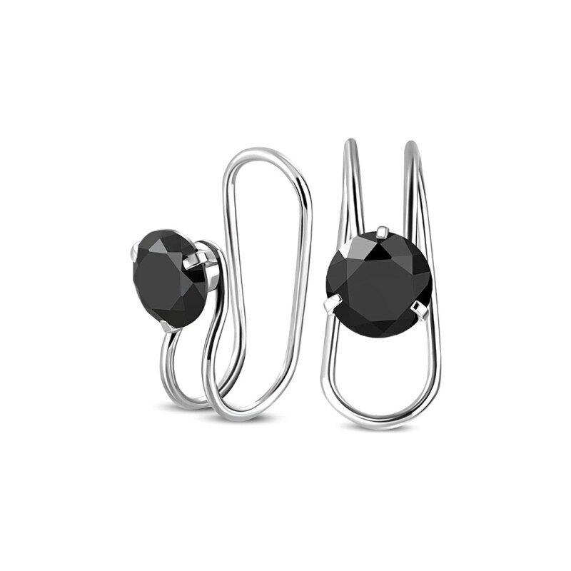 CITY STORM Náušnica - clip s čiernym očkom Callie II. - 1ks 66853621