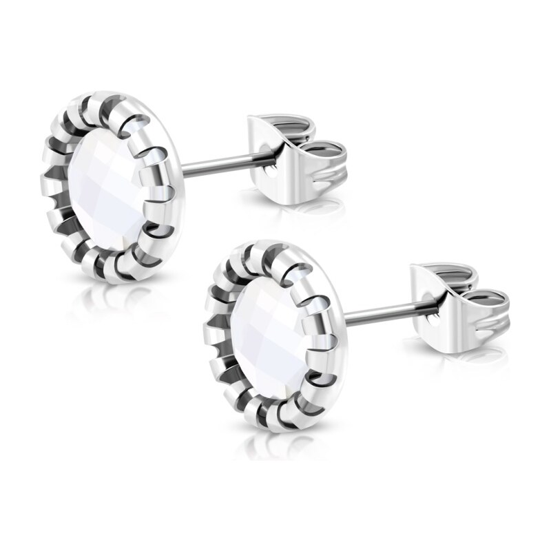 CITY STORM Náušnice z chirurgickej ocele strieborné Victory 66853762
