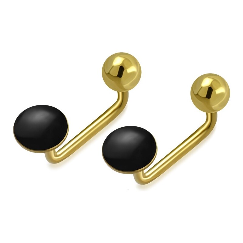 CITY STORM Dámske oceľové náušnice v zlatej farbe Mary 66853581